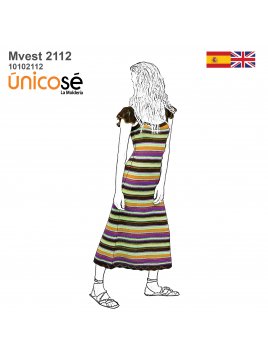 VESTIDO MIDI MUJER 2112