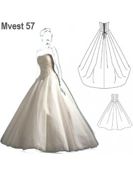 VESTIDO NOVIA CON CORSET 0957
