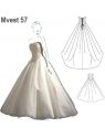 VESTIDO NOVIA CON CORSET 0957
