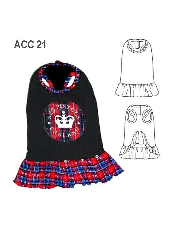 VESTIDO ROCK MASCOTA ACC 0921