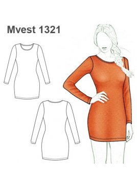 VESTIDO AJUSTADO MANGA LARGA