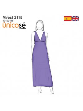VESTIDO LARGO MUJER 2115