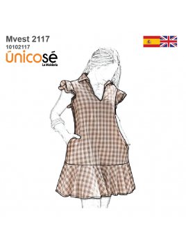 VESTIDO EVASE MUJER 2117