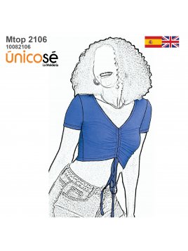 TOP CON RECOGIDO MUJER 2106