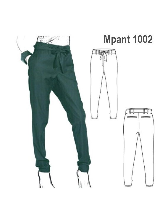 PANTALON TIRO SEMI LARGO MUJER, BOLSILLO