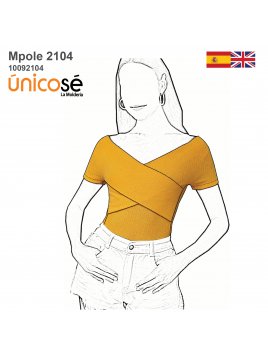 POLERA CON CRUCES MUJER 2104