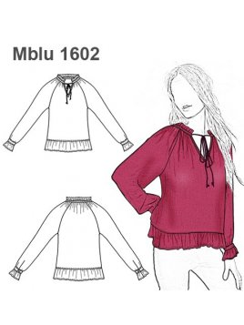 MOLDES PATRONES BLUSA CAMPESINA MUJER