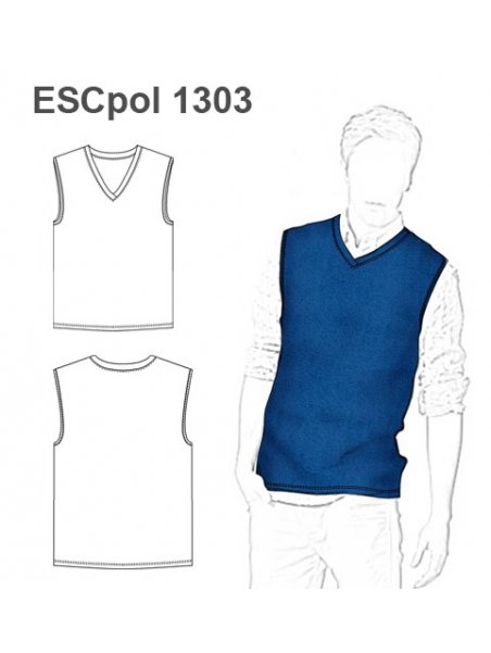 POLERON SIN MANGAS ESCOLAR 1303