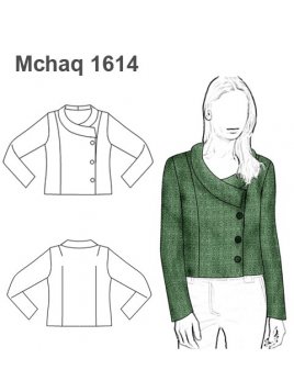 MOLDE CHAQUETA CAMPERA BASICA CON FORRO