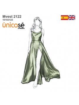 VESTIDO LARGO MUJER 2122