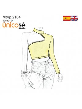 TOP ASIMETRICO MUJER 2104