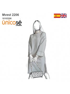 VESTIDO RECTO MUJER 2206