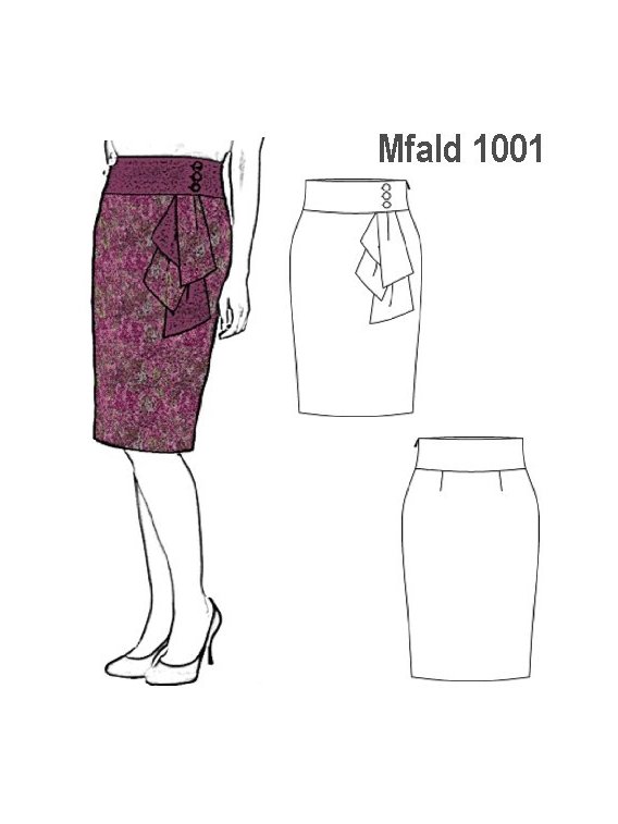 FALDA ADORNO COSTADO MUJER, PRETINA ANCH