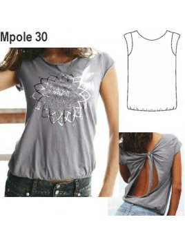 POLERA ABERTURA ESPALDA MUJER, 