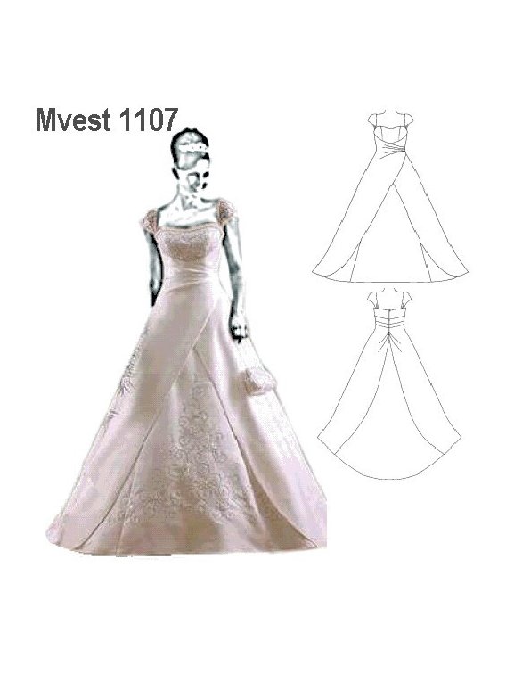 VESTIDO NOVIA DRAPEADO.