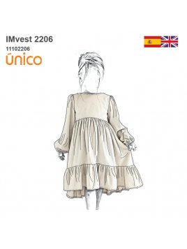 VESTIDO VUELOS NIÑA 2206