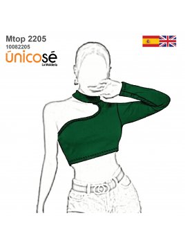 TOP ASIMETRICO MUJER 2205