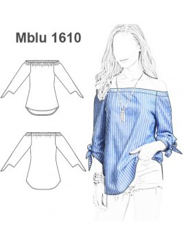 BLUSA ESCOTE BARDOT MUJER