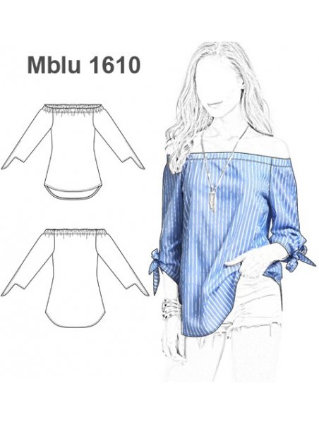 BLUSA ESCOTE BARDOT MUJER