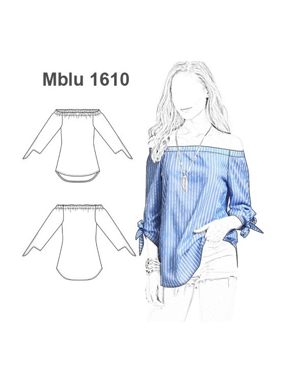 BLUSA ESCOTE BARDOT MUJER