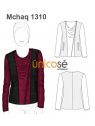 CHAQUETA ESCOTE DRAPEADO