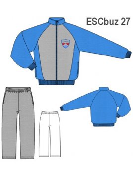 BUZO CORTE TIPO ROMBO, BOLSILLOS 