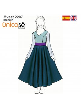 VESTIDO PLATO NIÑA 2207