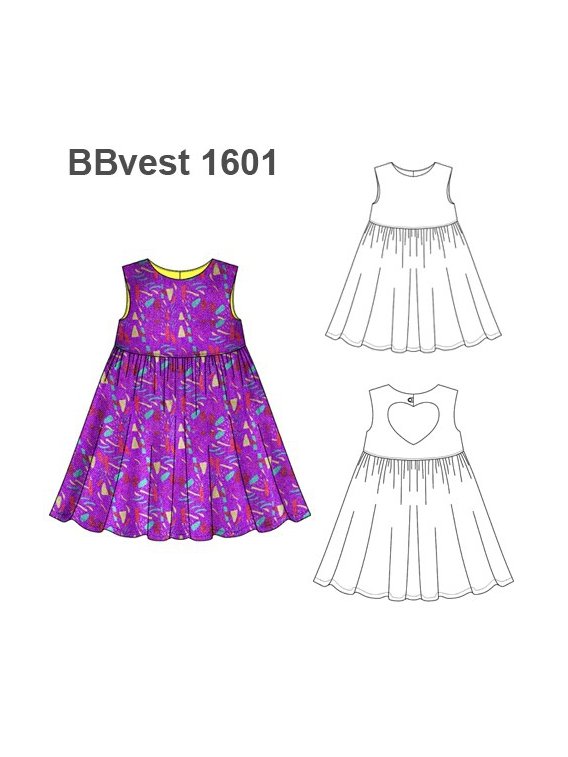 VESTIDO ESCOTE CORAZON EN ESPALDA BEBE