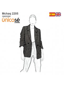 MOLDE CHAQUETA RECTA MUJER...