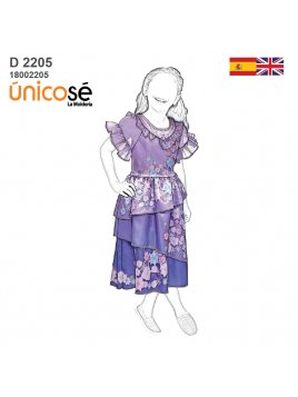 MOLDE DISFRAZ PERSONAJE DE...