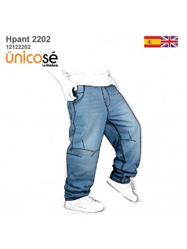 MOLDE PANTALON JEANS HOMBRE...
