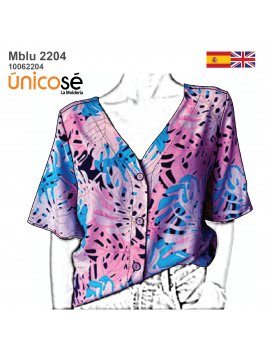 MOLDE BLUSA ESCOTE V MUJER...