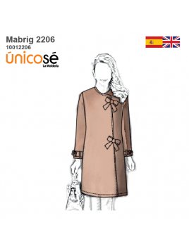 MOLDE ABRIGO CLASICO MUJER...