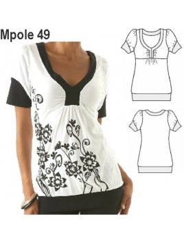 POLERA PRETINA MODA MUJER, PRETINA, 