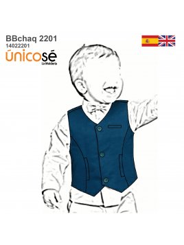 MOLDE CHAQUETA CHALECO BEBE...