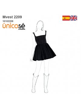 MOLDE VESTIDO CORSET MUJER...