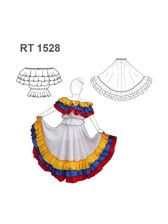 VESTIDO COLOMBIA RT 1528
