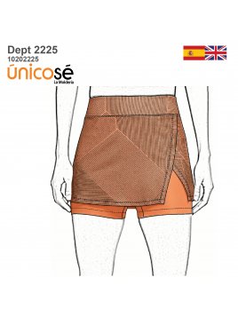 MOLDE DEPORTE FALDA SHORT...