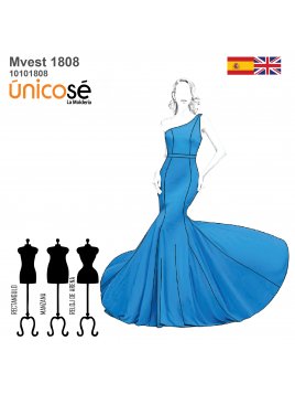 VESTIDO LARGO MUJER 1808