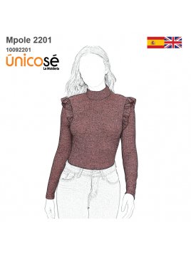 MOLDE POLERA CON VUELOS...