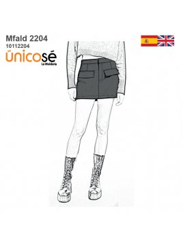 MOLDE FALDA SHORT MUJER 2204