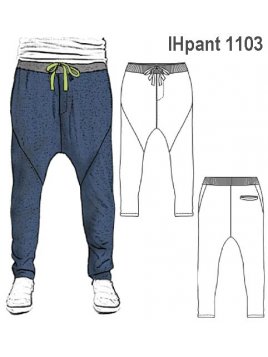 PANTALON BABUCHA NIÑO TOBILLO AJUSTADO,