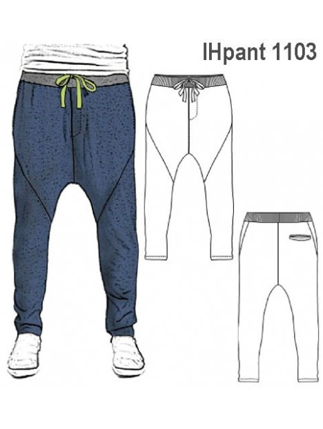 PANTALON BABUCHA NIÑO TOBILLO AJUSTADO,