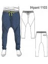 PANTALON BABUCHA NIÑO TOBILLO AJUSTADO,