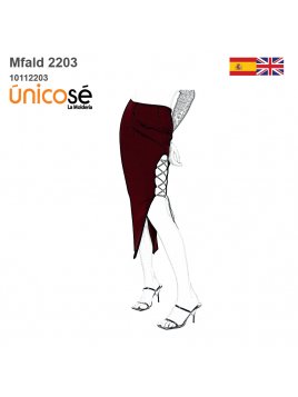 MOLDE FALDA TUBO MUJER 2203