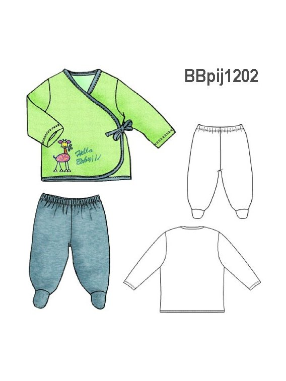 PIJAMA BATITA BEBE 1202