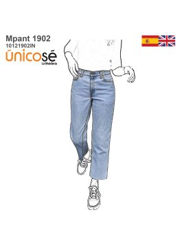 MOLDE PANTALON JEAN MUJER...