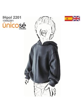 MOLDE POLERON OVERSIZE NIÑO...