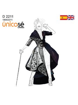 MOLDE DISFRAZ PERSONAJE DE...