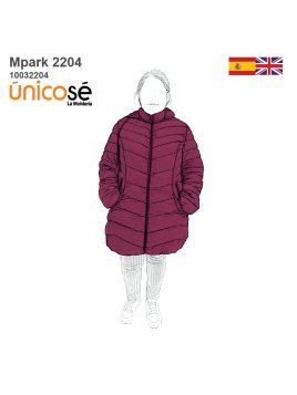 MOLDE PARKA LARGA MUJER 2204